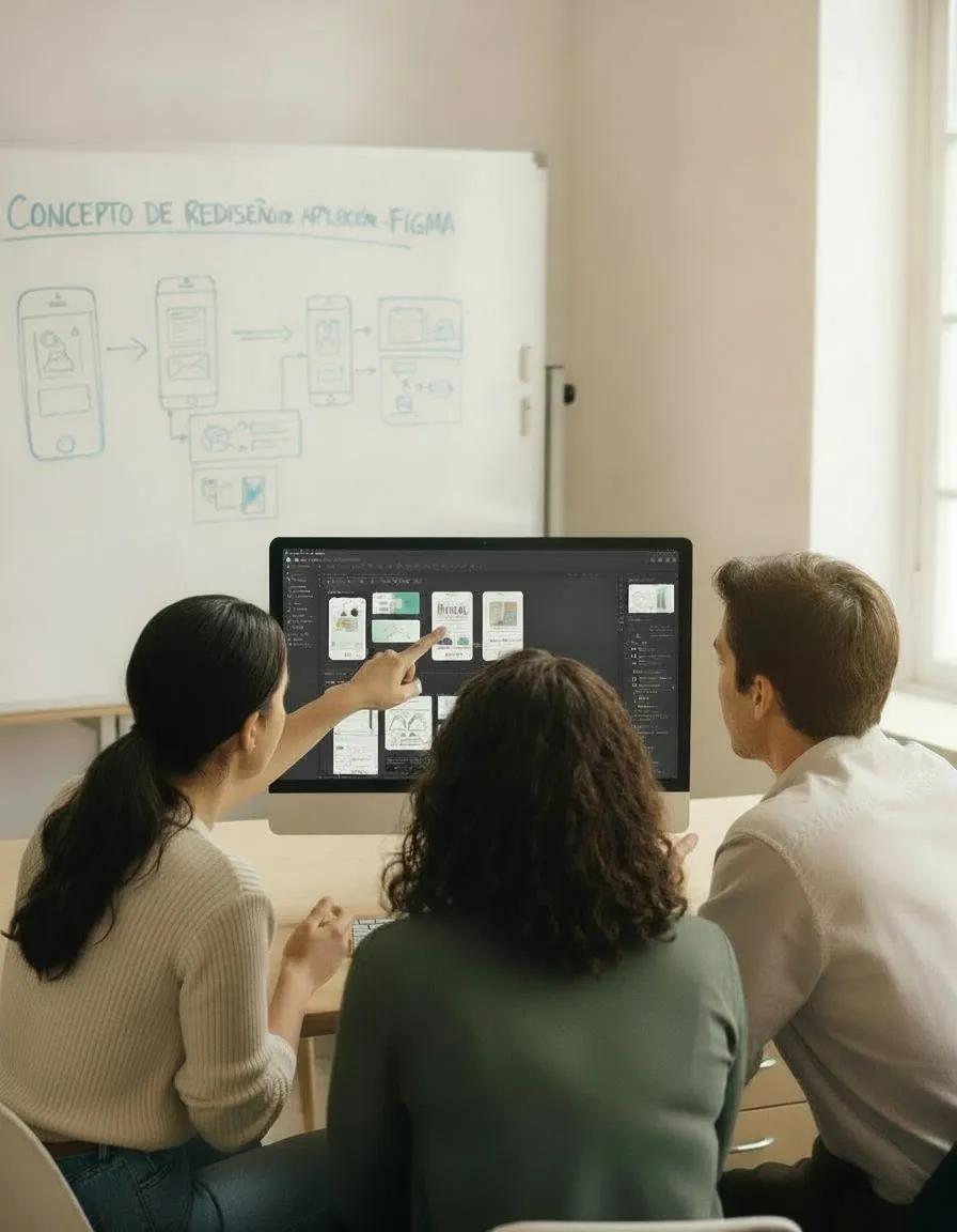 Equipo Client trabajando